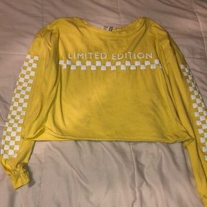 Yellow long sleeve tee